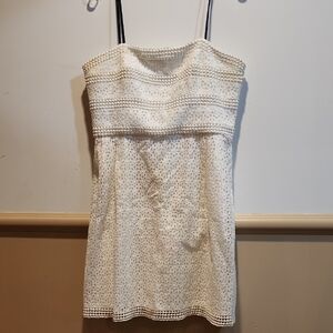 Laundry By Shelli Segal White Lace Mini Dress